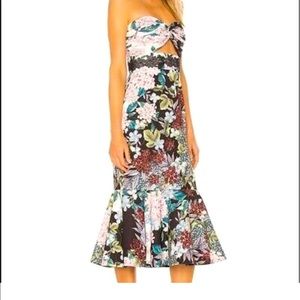 Keepsake strapless midi dress size L